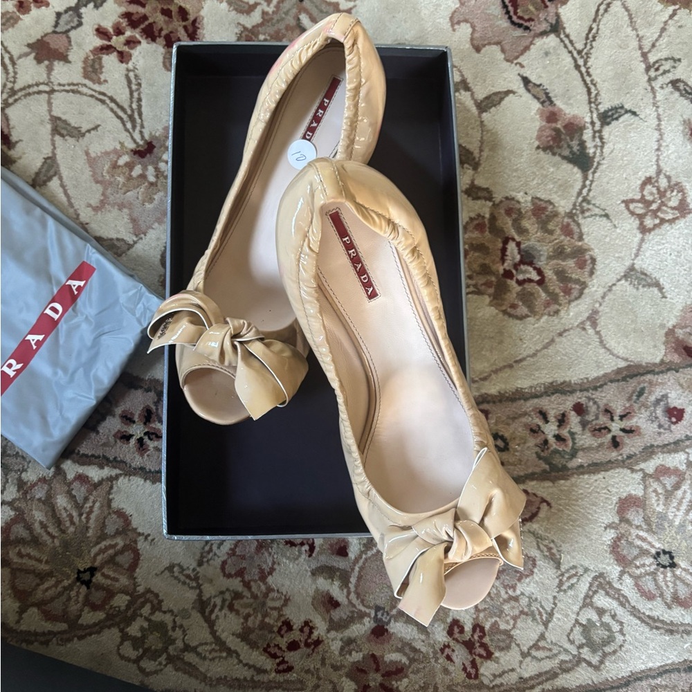 Prada patent leather heels